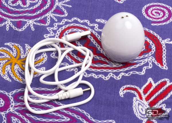 USB-кабель и аккумулятор-яйцо