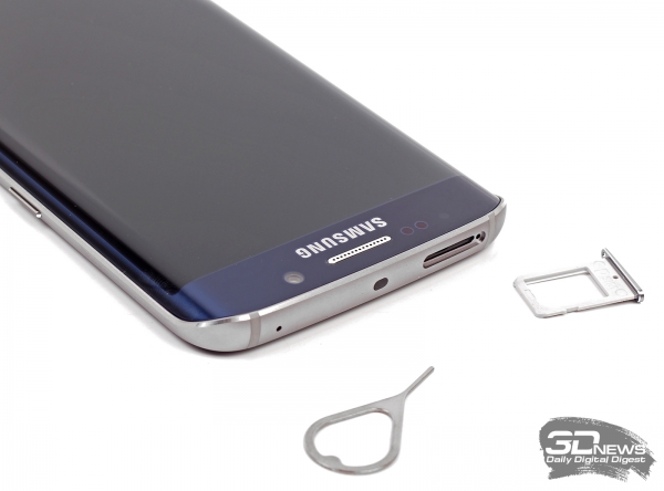 Samsung GALAXY S6 Edge – верхний торец