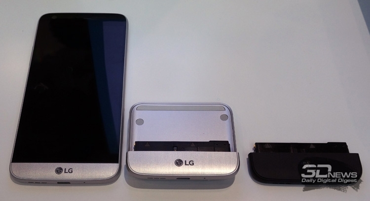 Главной особенностью LG G5 стала поддержка сменных модулей